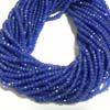 This listing is for the 1 strand of AAA Quality Mystic Ink Blue Color Quartz Micro faceted rondelles in size of 3 - 3.5 mm approx,,Length: 14 inch